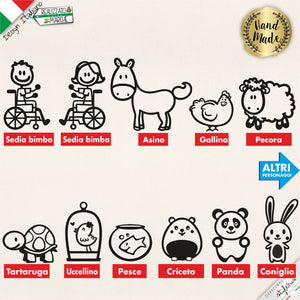 ADESIVI FAMIGLIA PERSONALIZZATI