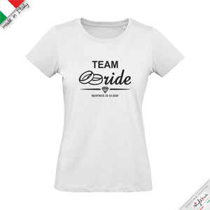 SET di 6 T-shirt personalizzabili "TEAM BRIDE ANELLI "