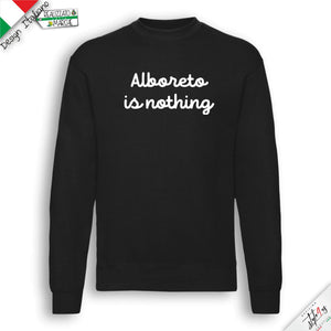 Felpa "Alboreto is Nothing" – Film Cult Vacanze di Natale 1983 – Intaglio Professionale Alta Resistenza