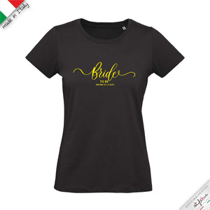 T-shirt personalizzata per la sposa "bride to be"