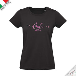 T-shirt personalizzata per la sposa "bride to be"