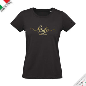 T-shirt personalizzata per la sposa "bride to be"