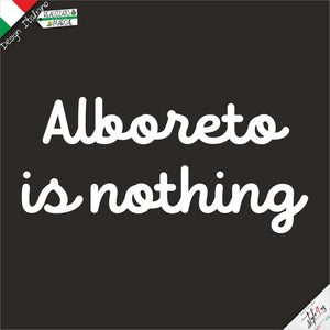 Felpa "Alboreto is Nothing" – Film Cult Vacanze di Natale 1983 – Intaglio Professionale Alta Resistenza
