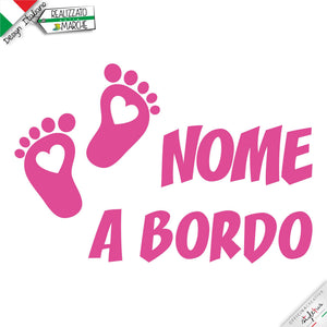 Adesivo prespaziato bimbo a bordo2