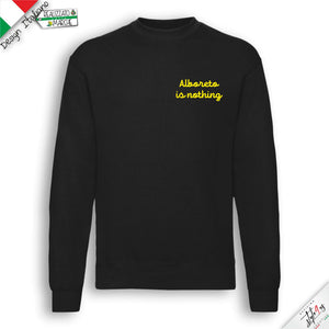 Felpa "Alboreto is Nothing" – Film Cult Vacanze di Natale 1983 – Intaglio Professionale Alta Resistenza