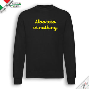 Felpa "Alboreto is Nothing" – Film Cult Vacanze di Natale 1983 – Intaglio Professionale Alta Resistenza