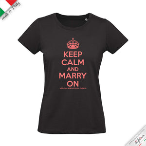 SET di 6 T-shirt personalizzabili "MARRY ON  "