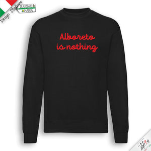 Felpa "Alboreto is Nothing" – Film Cult Vacanze di Natale 1983 – Intaglio Professionale Alta Resistenza