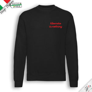 Felpa "Alboreto is Nothing" – Film Cult Vacanze di Natale 1983 – Intaglio Professionale Alta Resistenza