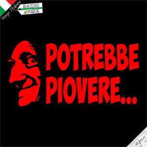 ADESIVO "POTREBBE PIOVERE"