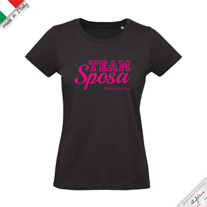SET di 6 T-shirt personalizzabili "TEAM Sposa "