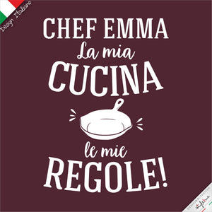 Grembiule  "la mia cucina le mie regole"