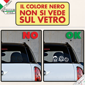 ADESIVI FAMIGLIA Cucù PERSONALIZZATI