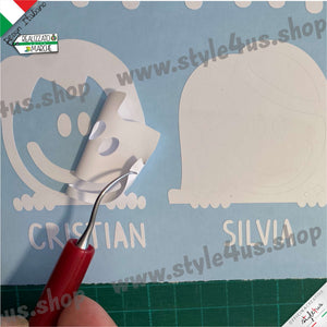 ADESIVI FAMIGLIA Cucù PERSONALIZZATI