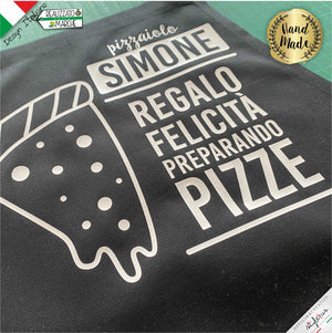 Grembiule  "regalo felicità preparando pizze"