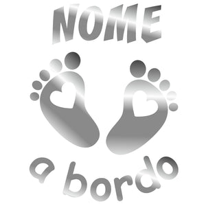 adesivo prespaziato bimbo a bordo