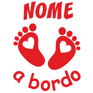 adesivo prespaziato bimbo a bordo