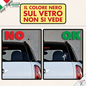 Adesivo / Sticker Profilo Lupo in Vinile Laminato – Vinile 3M™ Alta Resistenza