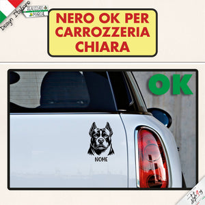 Adesivo Personalizzato American Bully con Nome – Vinile 3M™ Alta Resistenza (Copia)