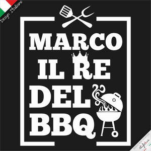 Grembiule il RE del BBQ