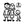 Set adesivi famiglia 3 personaggi