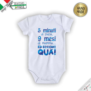 Body 5 minuti di papà, 9 mesi di mamma...