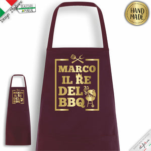 Grembiule il RE del BBQ