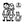 Set adesivi famiglia 3 personaggi