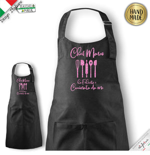 Grembiule per bambini "La felicità è cucinata da me"