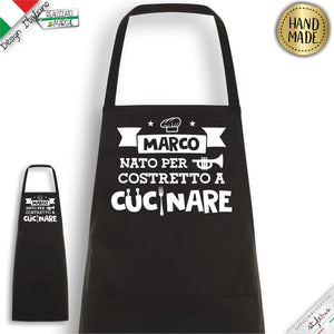 Grembiule "Nato per Trombare, costretto a cucinare"