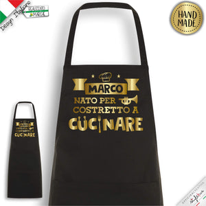Grembiule "Nato per Trombare, costretto a cucinare"