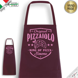 Grembiule personalizzato per pizzaioli, King of Pizza
