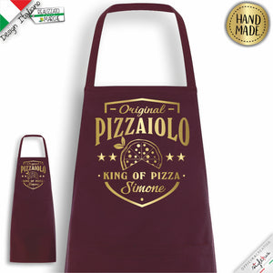 Grembiule personalizzato per pizzaioli, King of Pizza