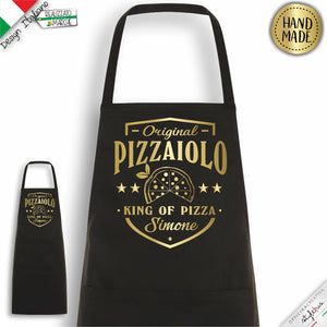 Grembiule personalizzato per pizzaioli, King of Pizza