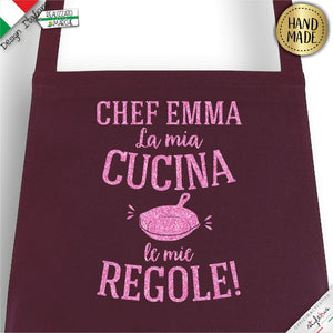 Grembiule  "la mia cucina le mie regole"