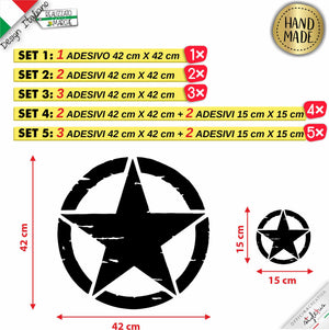 adesivo stella militare Us Army