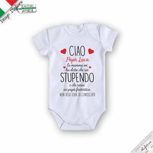 Body personalizzato "papà stupendo"