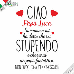 Body personalizzato "papà stupendo"